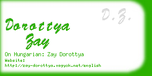 dorottya zay business card